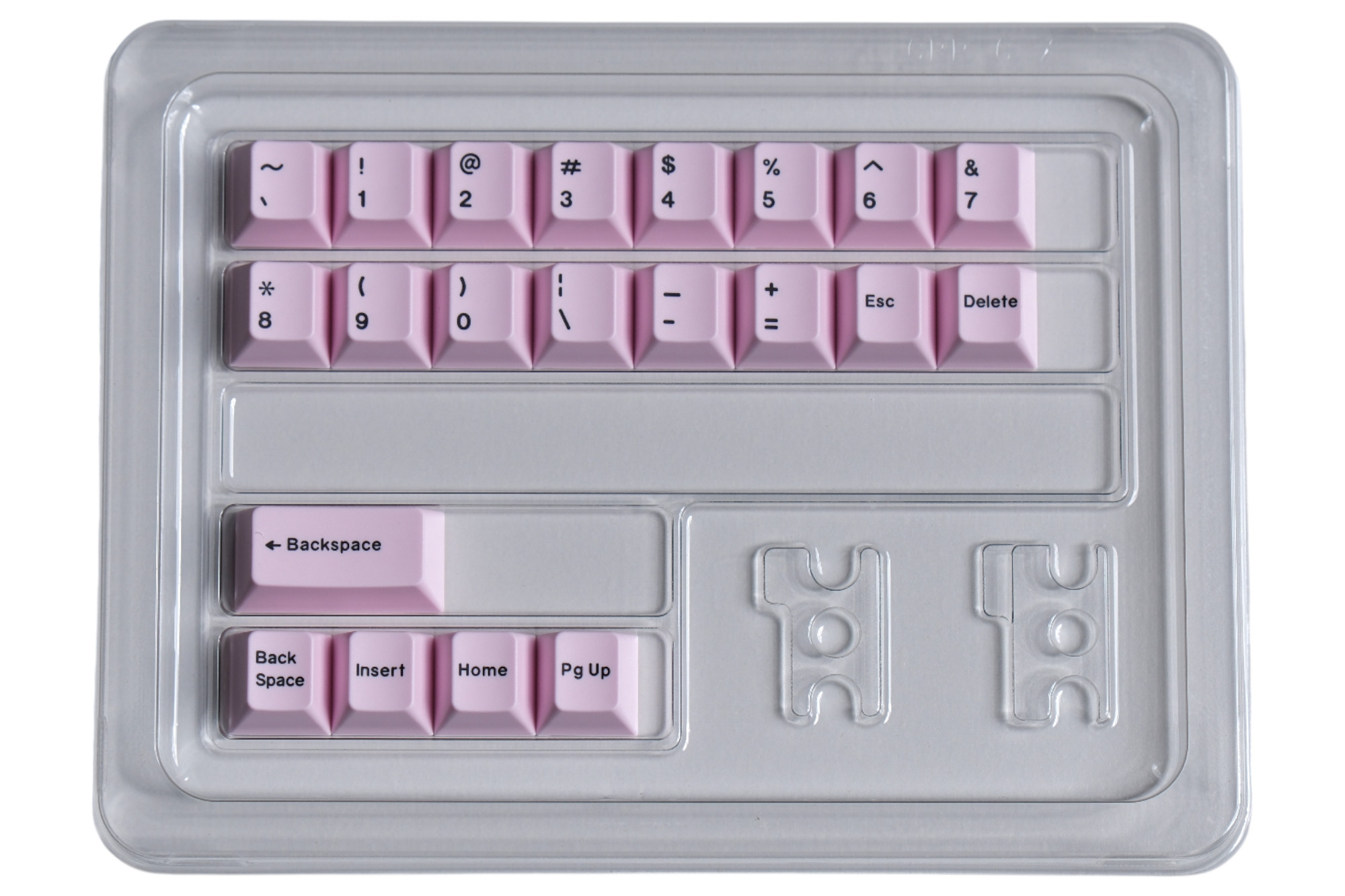 Hammerworks R1 Pink Accent (R6) Keycap Kit · Milktooth
